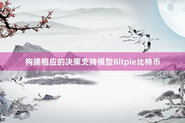 构建相应的决策支持模型Bitpie比特币