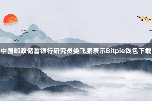 中国邮政储蓄银行研究员娄飞鹏表示Bitpie钱包下载