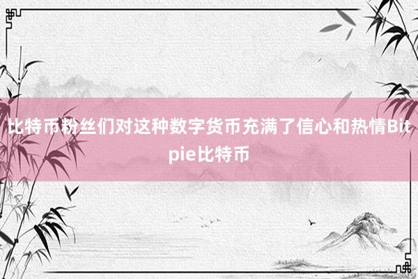 比特币粉丝们对这种数字货币充满了信心和热情Bitpie比特币