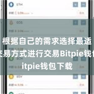 根据自己的需求选择最适合的交易方式进行交易Bitpie钱包下载