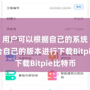 用户可以根据自己的系统选择适合自己的版本进行下载Bitpie比特币