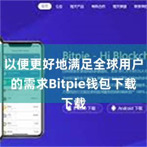 以便更好地满足全球用户的需求Bitpie钱包下载